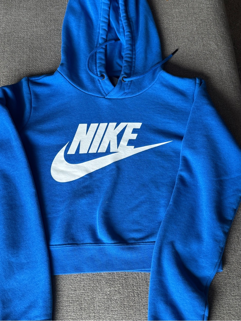 Nike Royal Blue Hoodie with White Swoosh